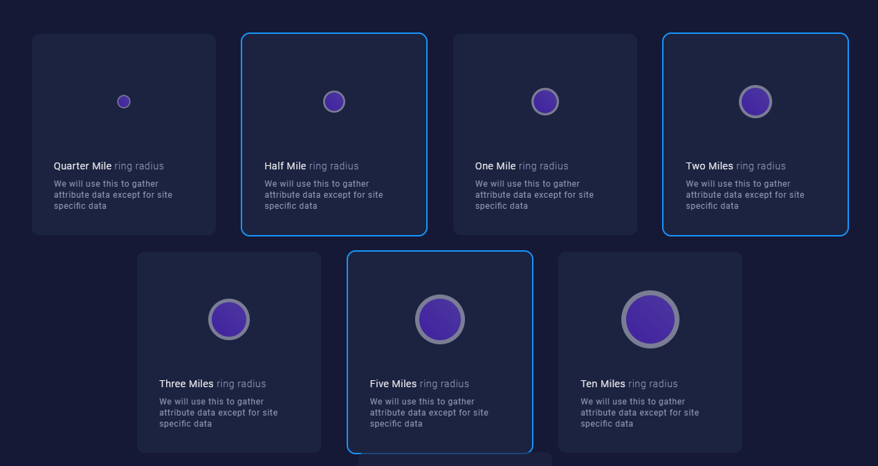 Report Wizard_Simply Compare trade area selection