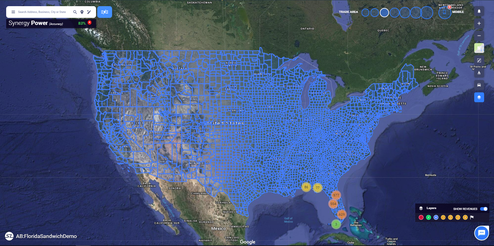 Territory US Counties